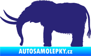 Samolepka Mamut 001 levá střední modrá