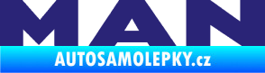 Samolepka MAN nápis střední modrá