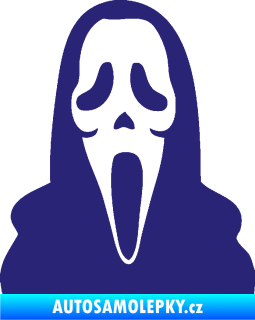 Samolepka Maska 001 scream střední modrá