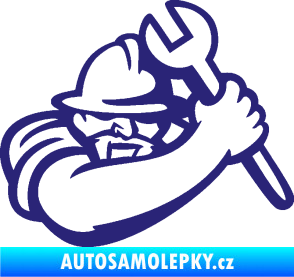 Samolepka Mechanik 001 pravá střední modrá