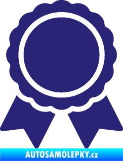 Samolepka Medaile 001 střední modrá