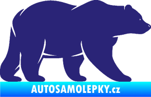 Samolepka Medvěd 002 pravá střední modrá