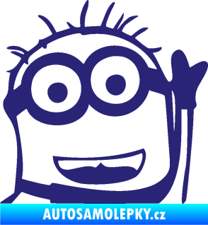 Samolepka Mimoň 002 pravá střední modrá