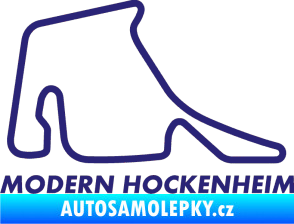 Samolepka Okruh Modern Hockenheim střední modrá