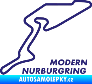 Samolepka Okruh Modern Nurburgring střední modrá