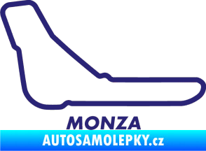 Samolepka Okruh Monza střední modrá