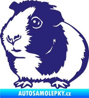 Samolepka Morče 003 levá střední modrá