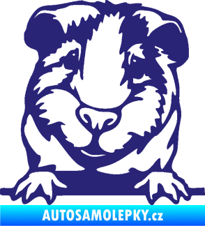 Samolepka Morče 004 levá střední modrá