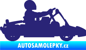 Samolepka Motokára 001 pravá střední modrá
