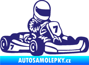 Samolepka Motokára 002 pravá střední modrá