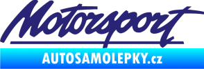 Samolepka Motorsport střední modrá