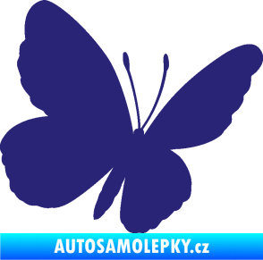Samolepka Motýl 009 pravá střední modrá