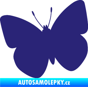 Samolepka Motýl 011 levá střední modrá