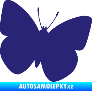 Samolepka Motýl 011 pravá střední modrá