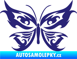 Samolepka Motýl 012 střední modrá