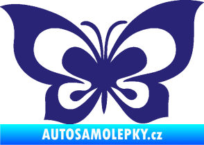 Samolepka Motýl 013 střední modrá