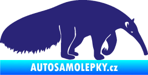 Samolepka Mravenečník 001 pravá střední modrá