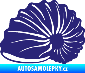 Samolepka Mušle 002 levá ulita střední modrá