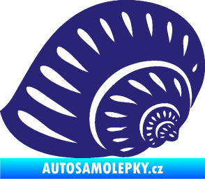 Samolepka Mušle 004 levá ulita střední modrá