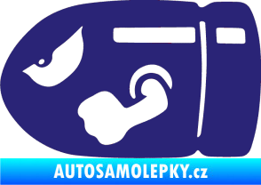 Samolepka Náboj 001 levá střední modrá