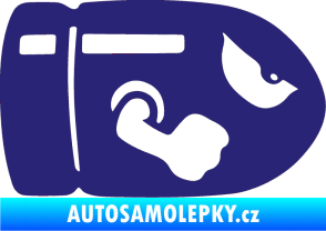 Samolepka Náboj 001 pravá střední modrá