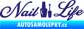 Samolepka Nail life střední modrá