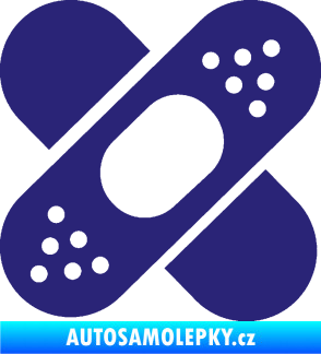Samolepka Náplast 001 střední modrá
