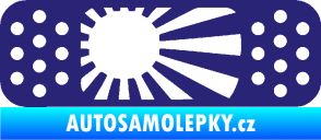 Samolepka Náplast 002 pravá střední modrá