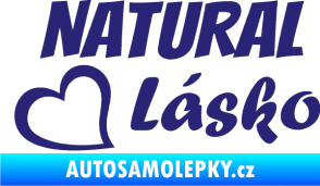 Samolepka Natural Lásko střední modrá