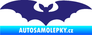 Samolepka Netopýr 006 střední modrá