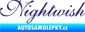 Samolepka Nightwish střední modrá