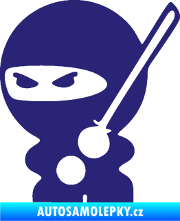 Samolepka Ninja baby 001 levá střední modrá