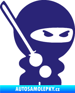 Samolepka Ninja baby 001 pravá střední modrá
