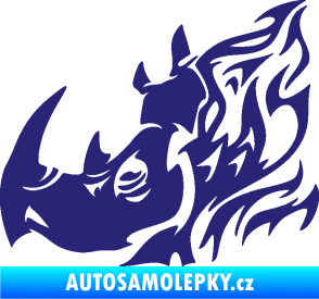 Samolepka Nosorožec 004 levá střední modrá