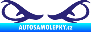 Samolepka Oči 001 střední modrá