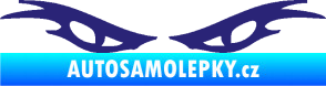 Samolepka Oči 003  střední modrá