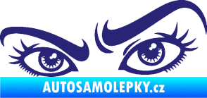 Samolepka Oči 004 levá střední modrá