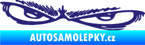 Samolepka Oči 005 levá střední modrá