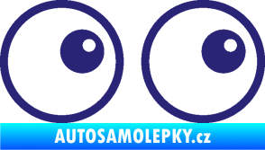 Samolepka Oči 006 pravá střední modrá