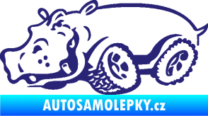 Samolepka Off Road 006 levá hroch střední modrá