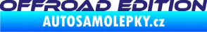 Samolepka Offroad edition 001 nápis střední modrá