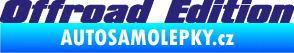Samolepka Offroad edition 002 nápis střední modrá