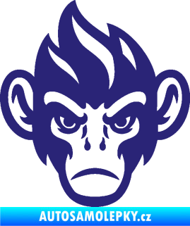 Samolepka Opičák 002 levá střední modrá