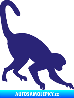Samolepka Opice 002 pravá střední modrá