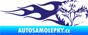 Samolepka Orel 004 pravá střední modrá