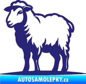 Samolepka Ovce 002 levá střední modrá