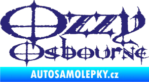Samolepka Ozzy Osbourne 002 střední modrá