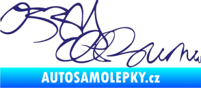 Samolepka Ozzy Osbourne 004 střední modrá