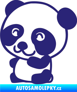 Samolepka Panda 002 levá střední modrá