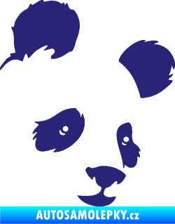 Samolepka Panda 004 pravá střední modrá